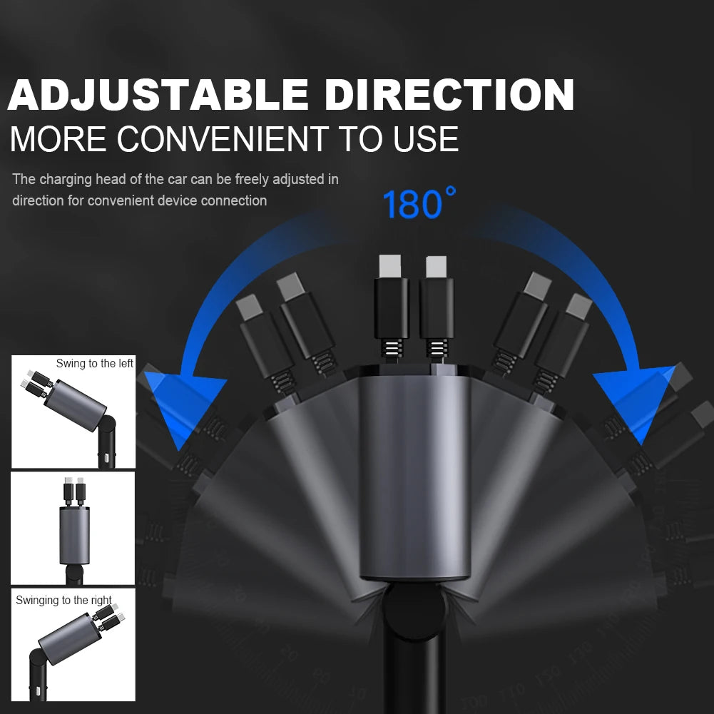 chargesoloutions™ retractable car charger