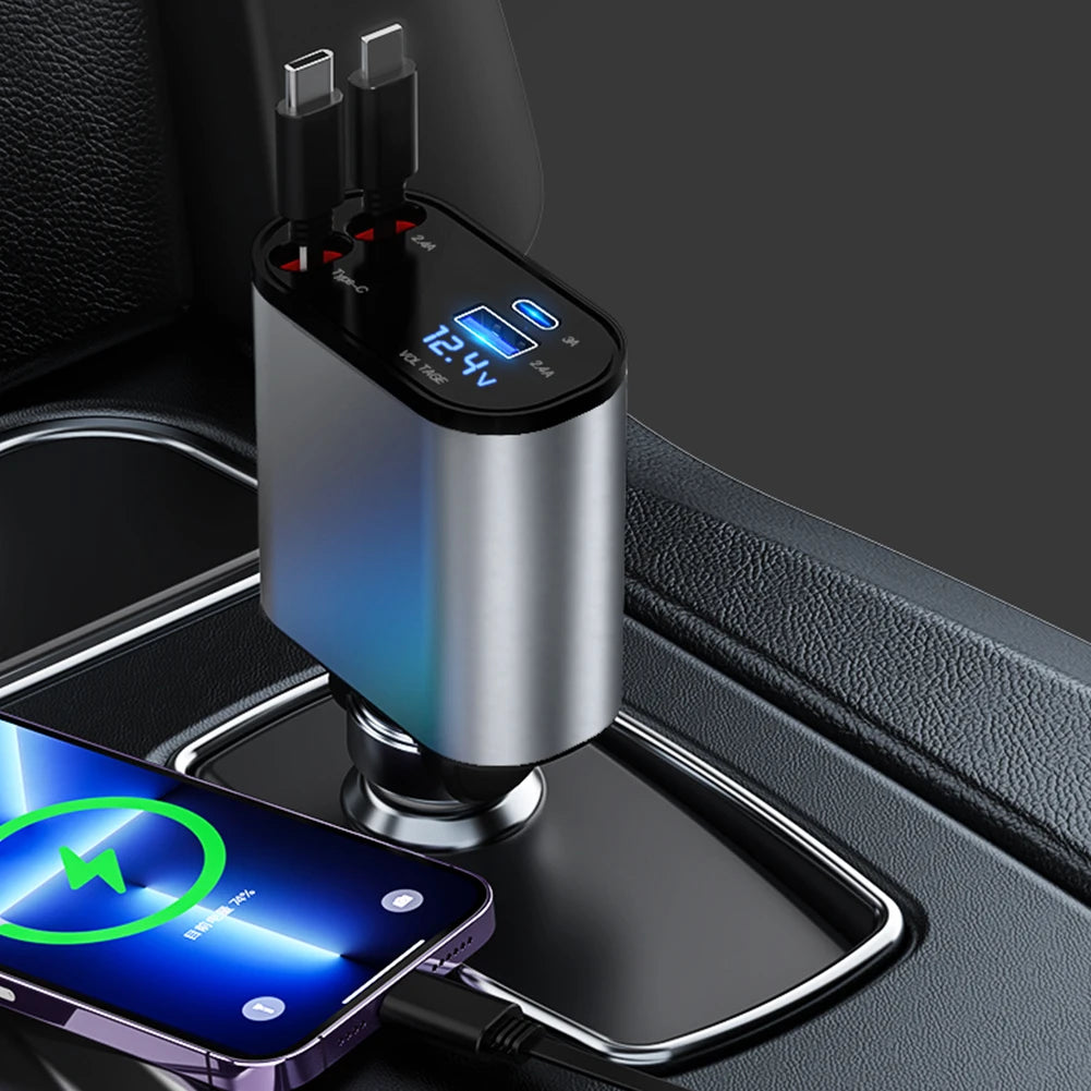 chargesoloutions™ retractable car charger